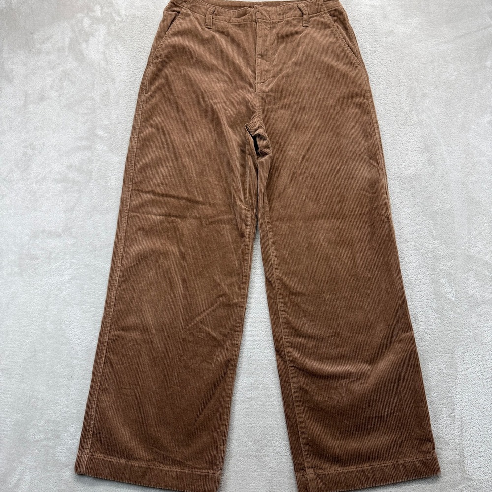 Vintage Gap Pants Women's 6 Corduroy Brown Wide Leg Hi Rise Casual Retro Trouser